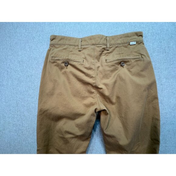 Levis Mens Casual Pants Size 30W X L30 Khaki Brown Denim Straight Leg Pockets - Picture 10 of 12